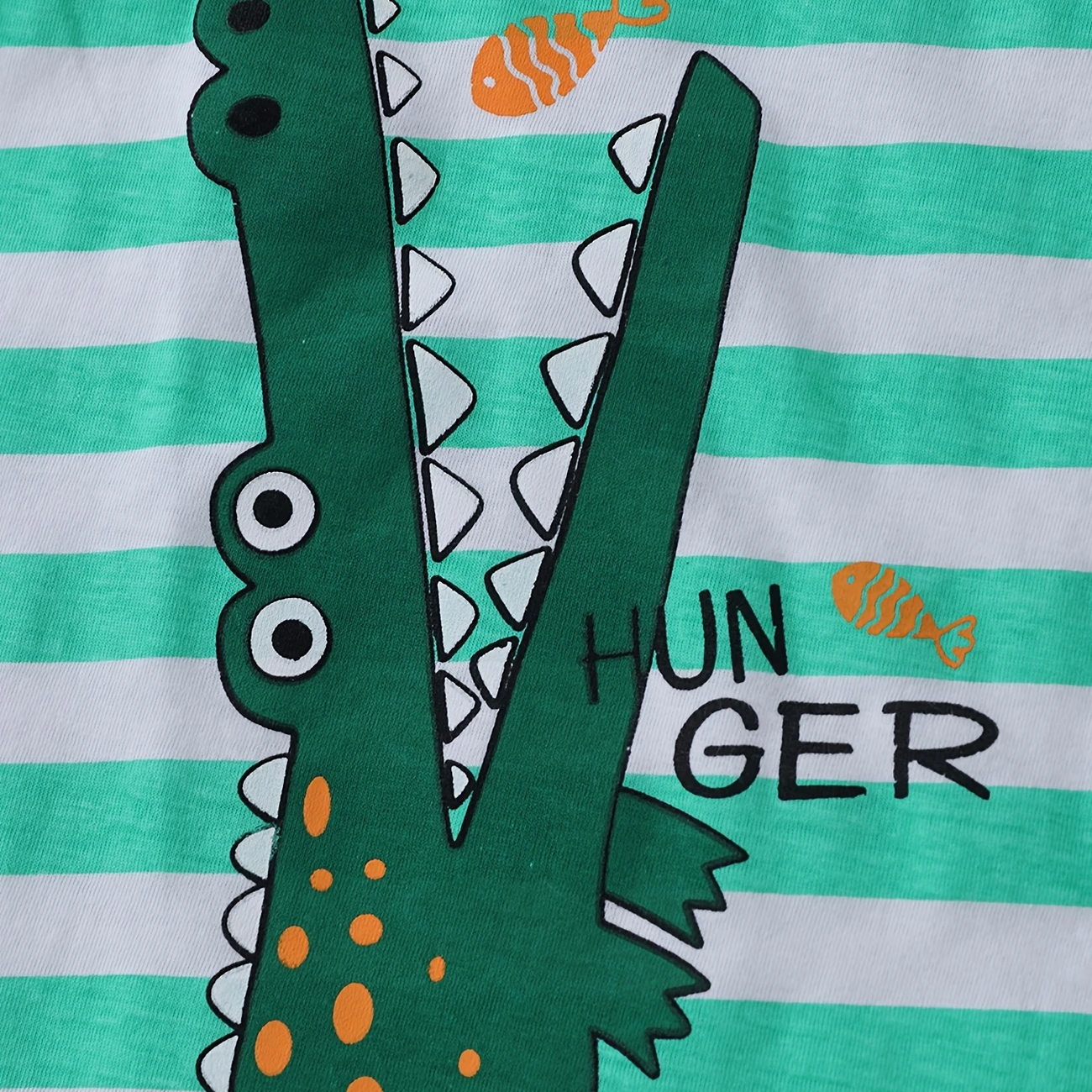 Boys' 2-Piece Cotton Lion & Crocodile Print T-Shirt& Shorts - Summer outfit