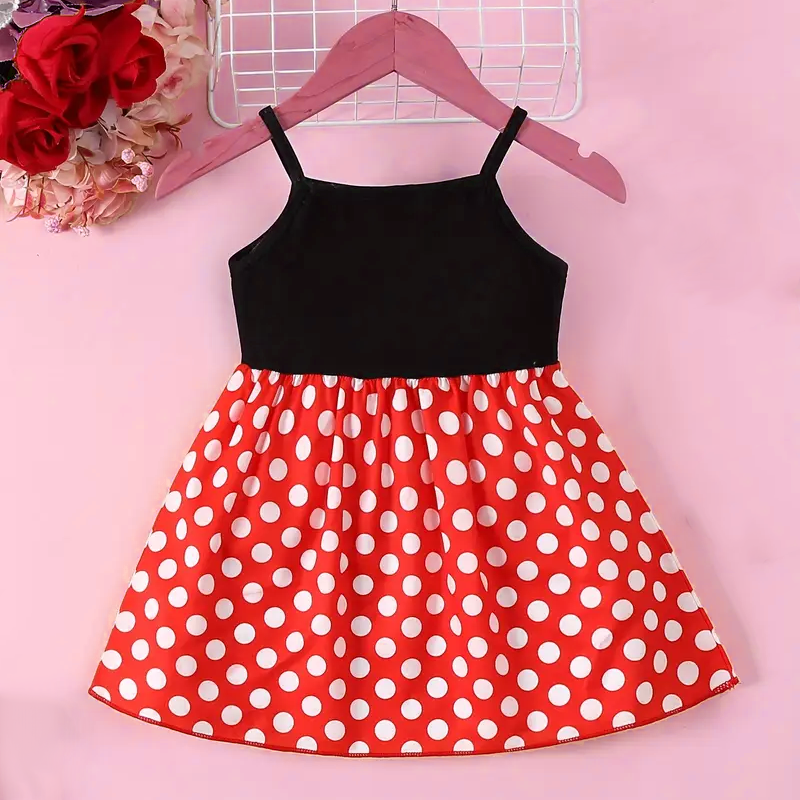 Charming Baby Girl Red Polka Dot Summer Dress